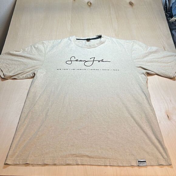 Vintage Sean John Script Logo Shirt Mens 2XL Black Short Sleeve Embroidered 90s - Picture 1 of 5